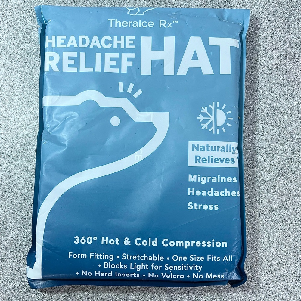 New Theraice Rx Form Fitting Gel Ice Headache Relief Therapy Migraine Relief Cap